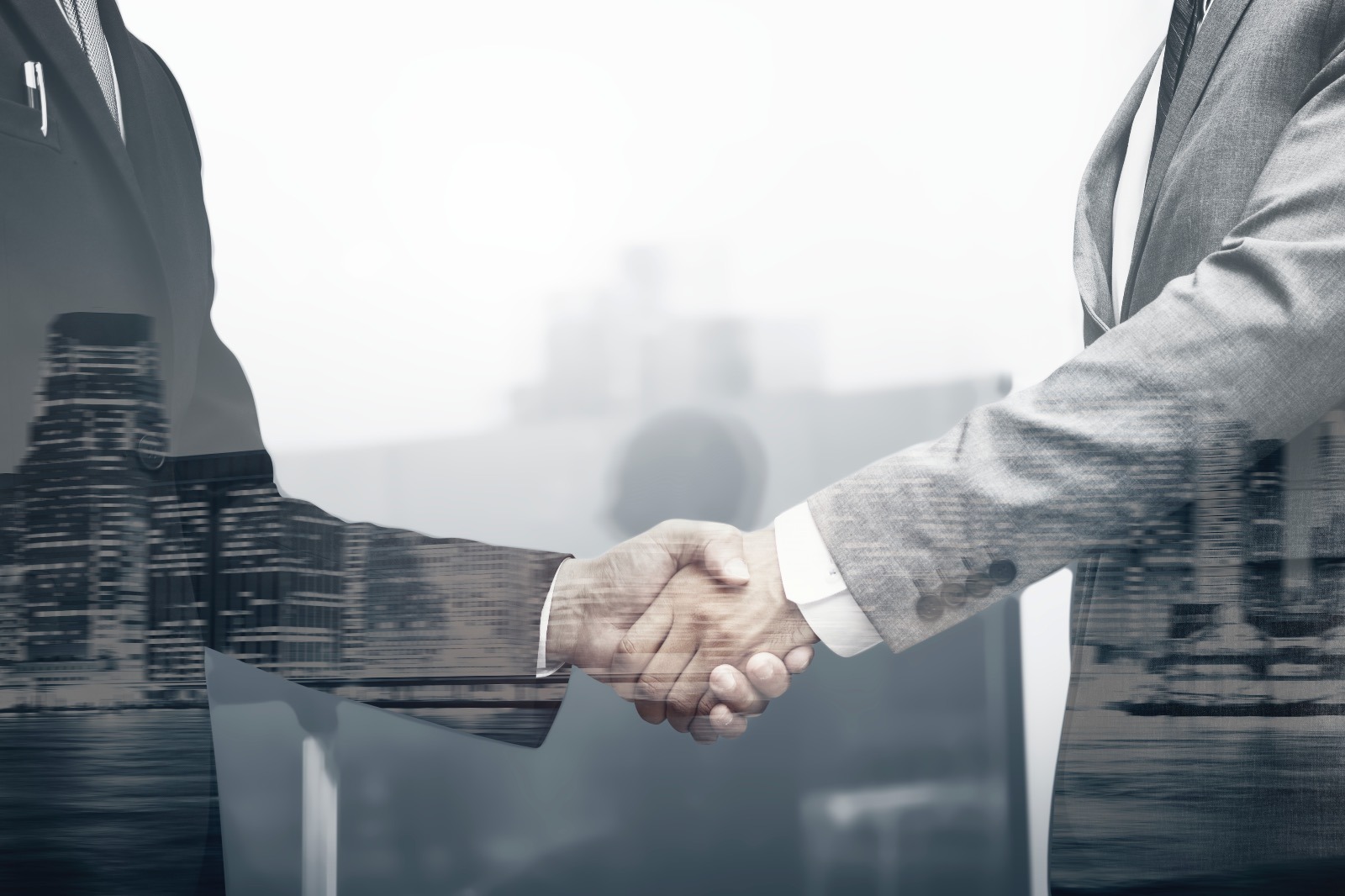 Closing a deal for great services with a handshake